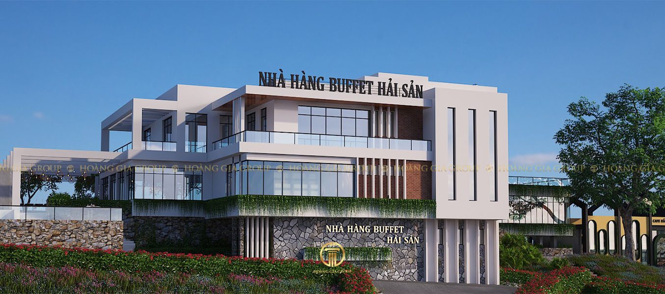 20nh01-1, Nhà hàng buffet hải sản, cafe, phối cảnh 1-2.